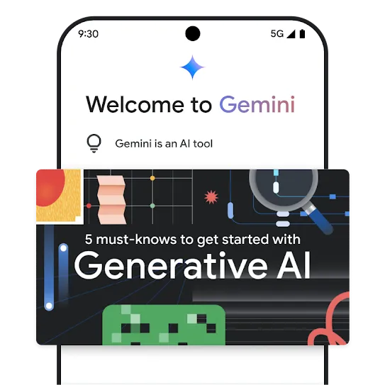 Generative AI education Gemini graphic