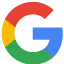 Het Google-logo, een hoofdletter 'G' in rood, geel, groen en blauw.